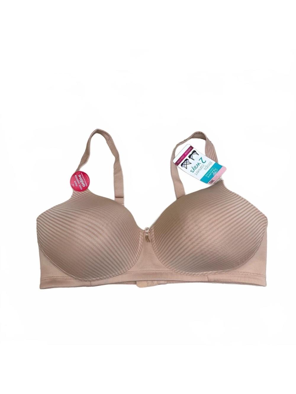 Vanity Fair Radiant 2-Way Convertible Strap Bra 38D Nude NWT